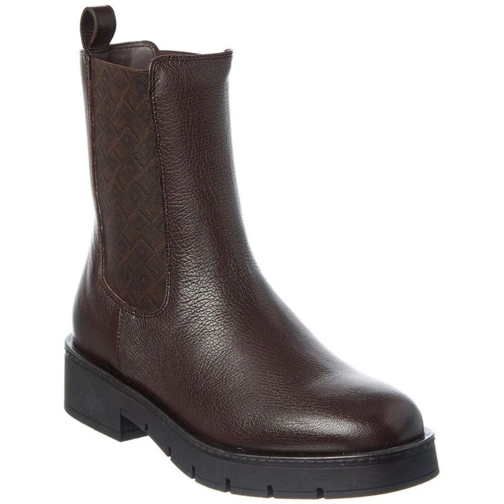 Ferragamo Mojave Leather Chelsea Boot, Brown